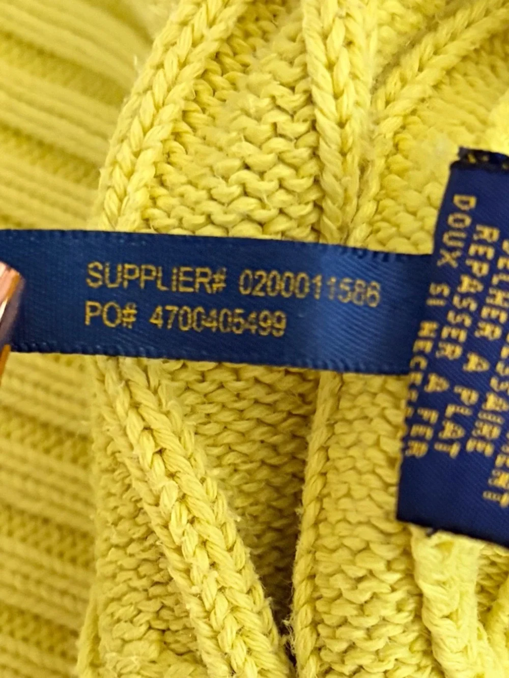 Polo Ralph Lauren Women’s Knit Sweater Yellow Crewneck size Medium - Picture 10 of 12